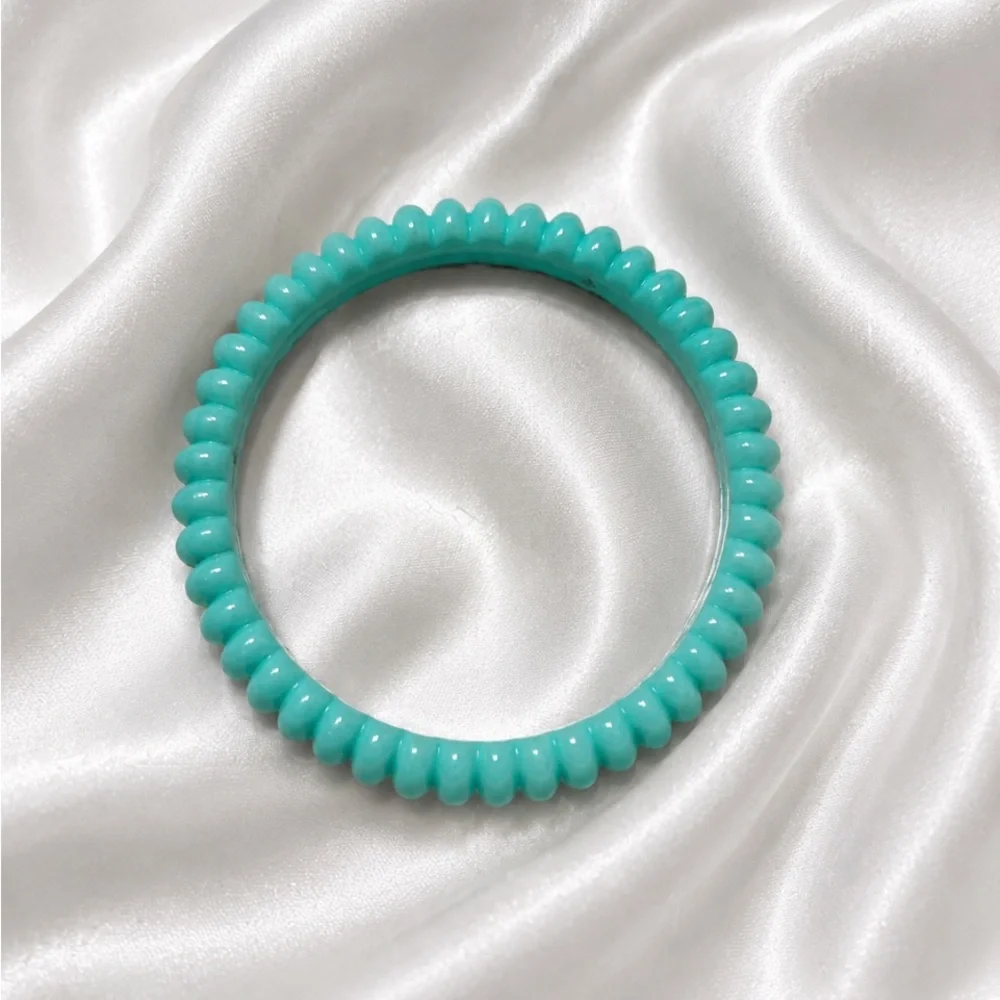 Turquoise Plastic Bangle Bracelet